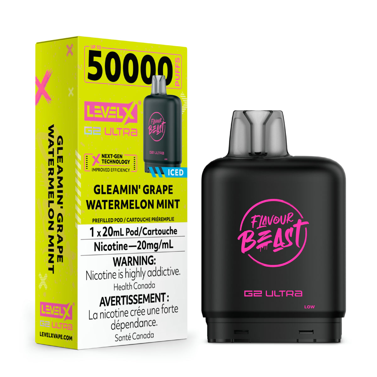 Flavour Beast Level X G2 Ultra Pod 50K Puffs