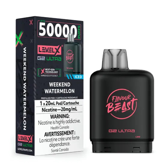 Flavour Beast Level X G2 Ultra Pod 50K Puffs