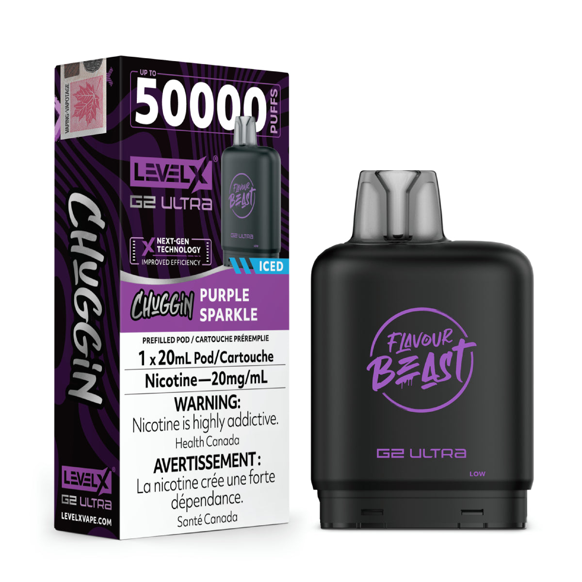 Flavour Beast Level X G2 Ultra Pod 50K Puffs