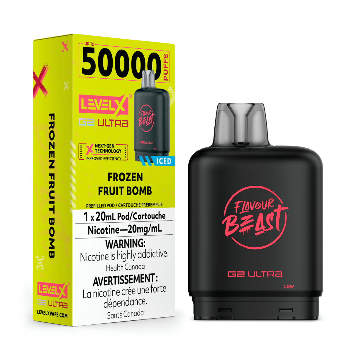 Flavour Beast Level X G2 Ultra Pod 50K Puffs