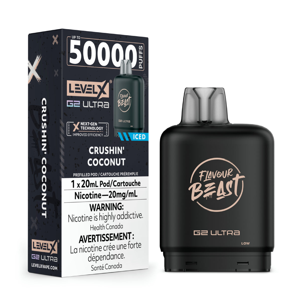 Flavour Beast Level X G2 Ultra Pod 50K Puffs