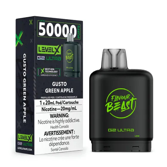 Flavour Beast Level X G2 Ultra Pod 50K Puffs