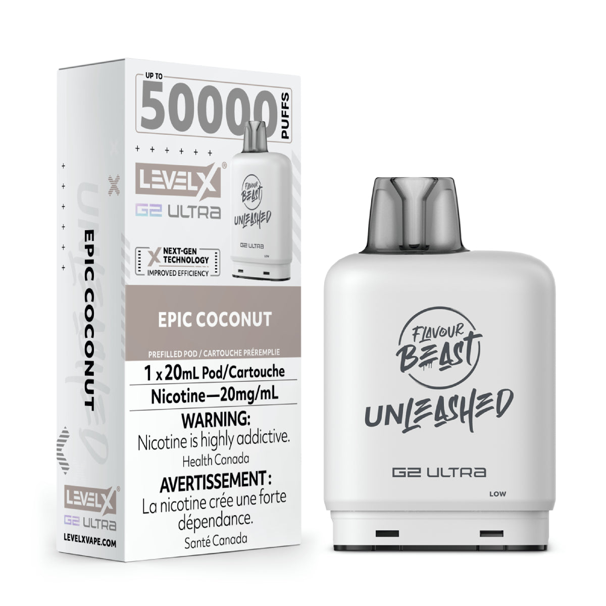 Flavour Beast Level X G2 Ultra Pod 50K Puffs