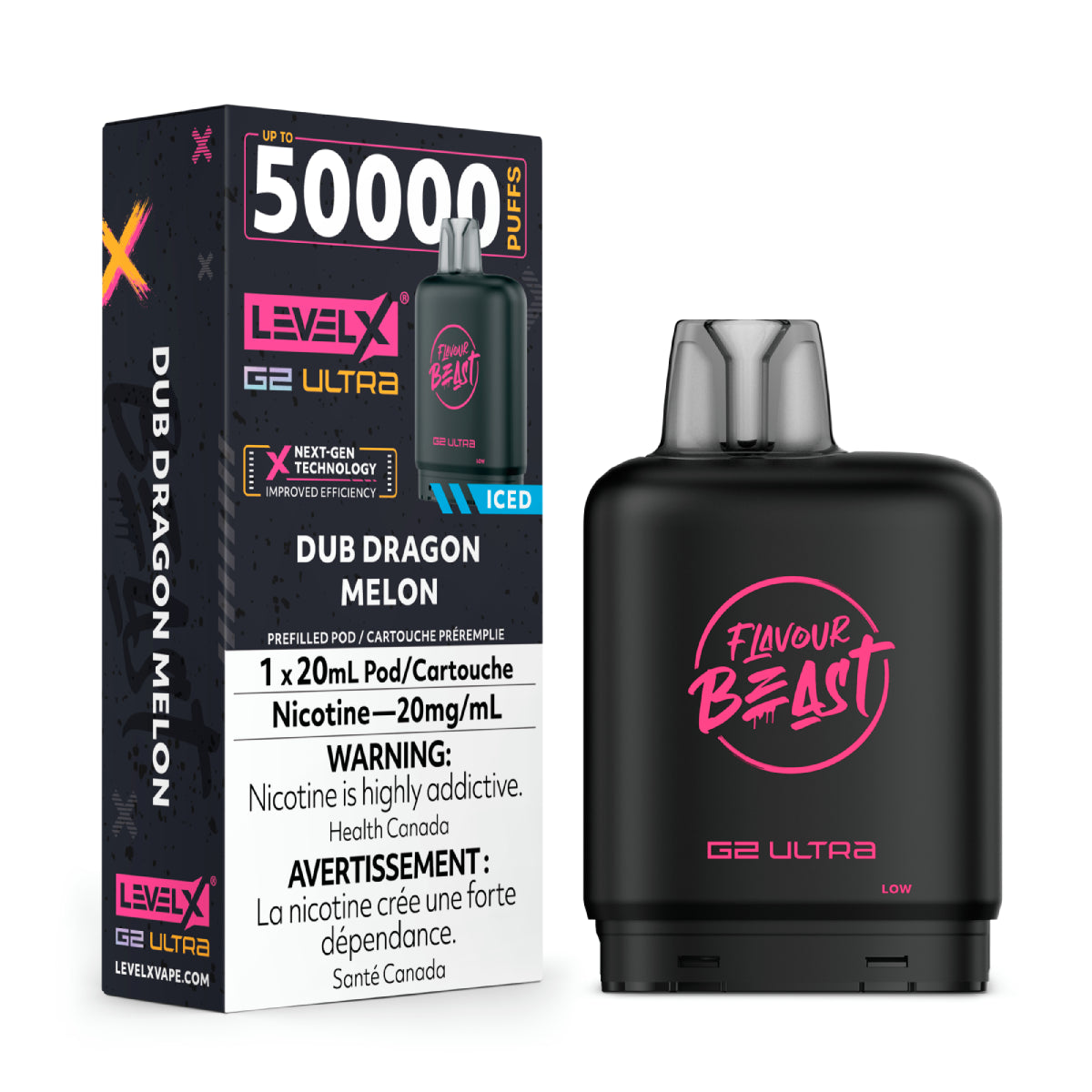 Flavour Beast Level X G2 Ultra Pod 50K Puffs