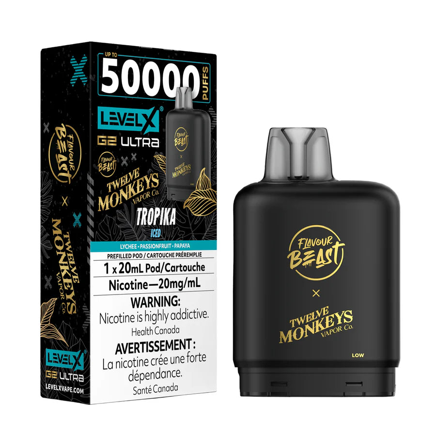 Flavour Beast Level X Twelve Monkeys Ultra Pod 50K Puffs