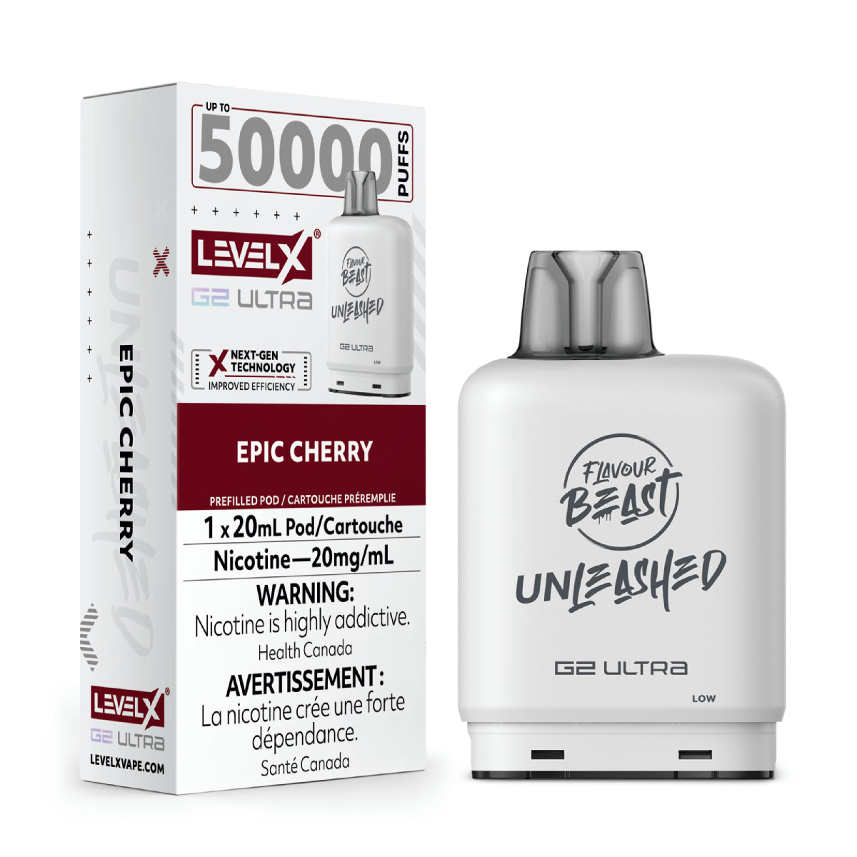Flavour Beast Level X G2 Ultra Pod 50K Puffs