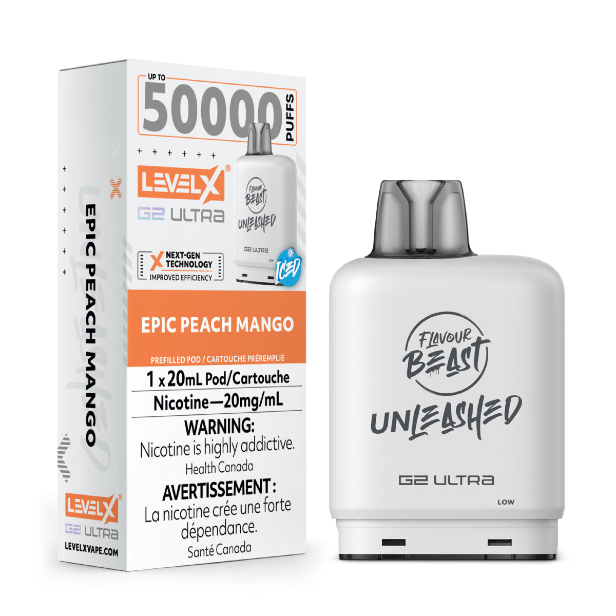 Flavour Beast Level X G2 Ultra Pod 50K Puffs