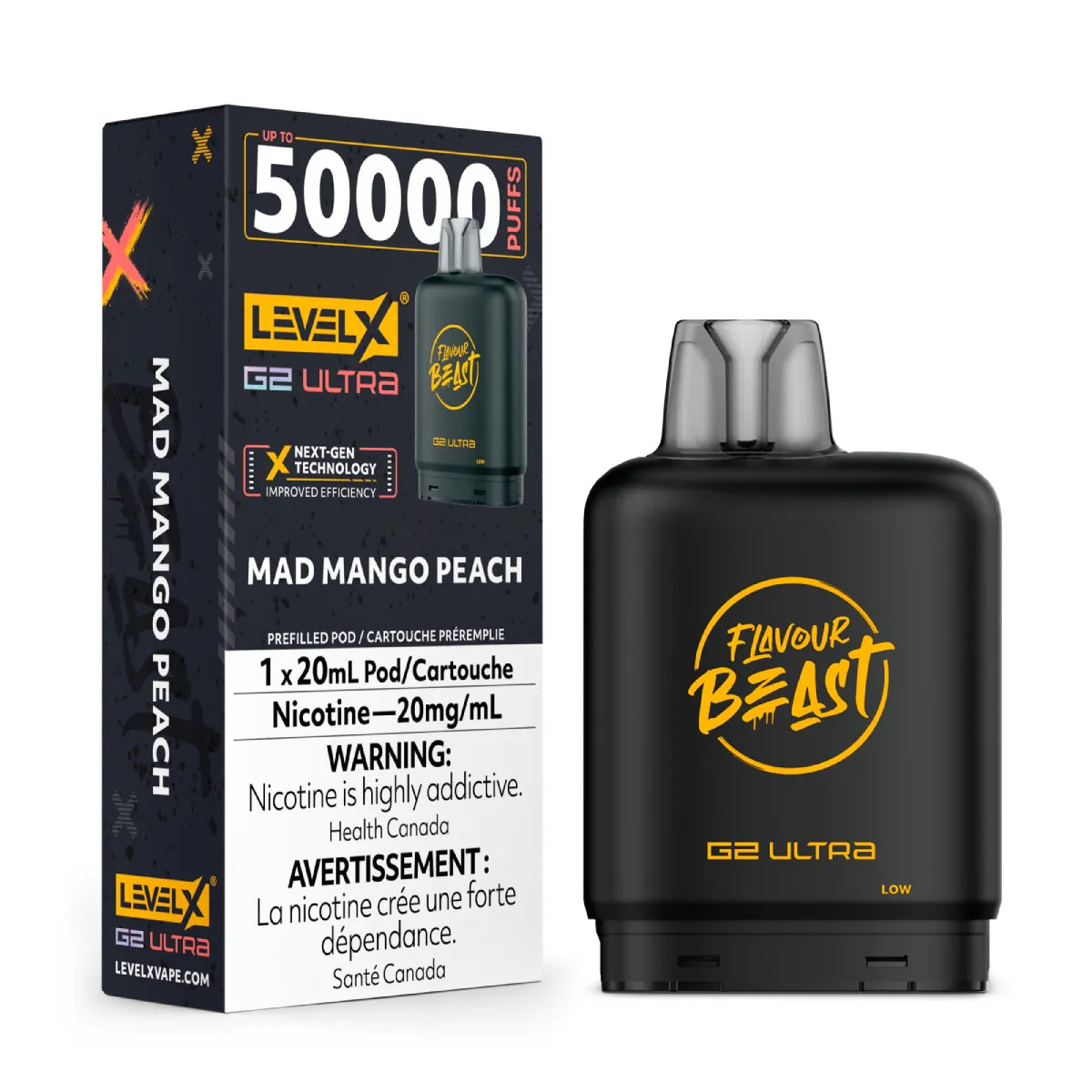Flavour Beast Level X G2 Ultra Pod 50K Puffs