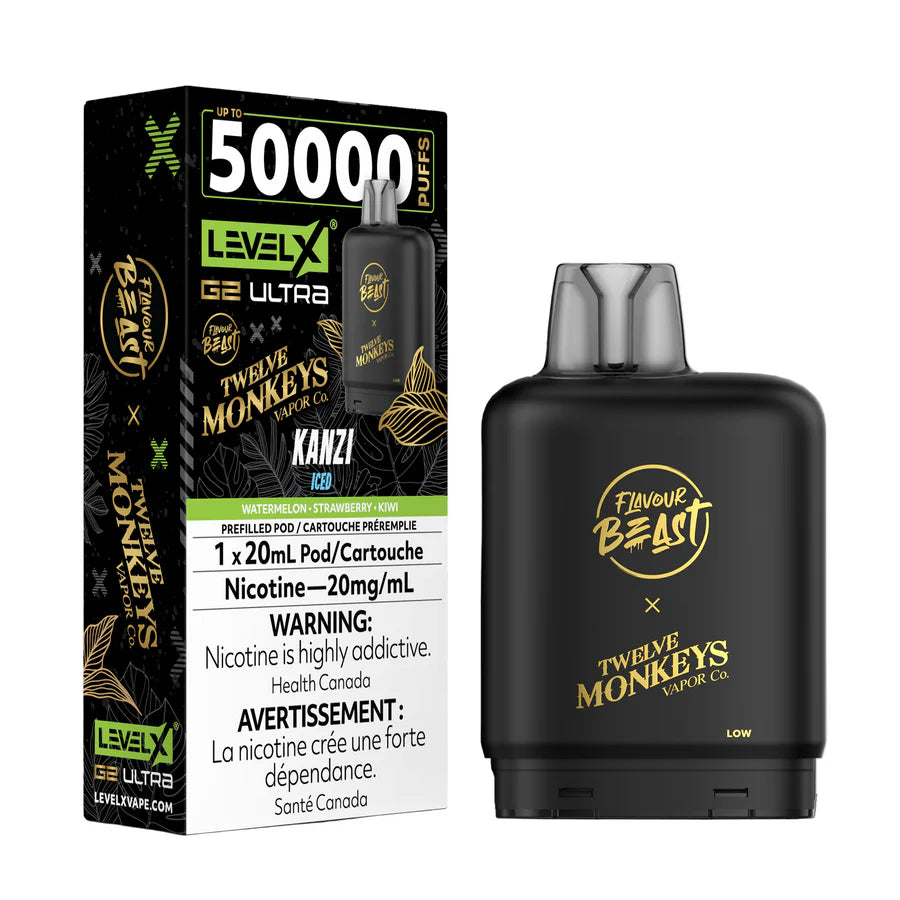 Flavour Beast Level X Twelve Monkeys Ultra Pod 50K Puffs