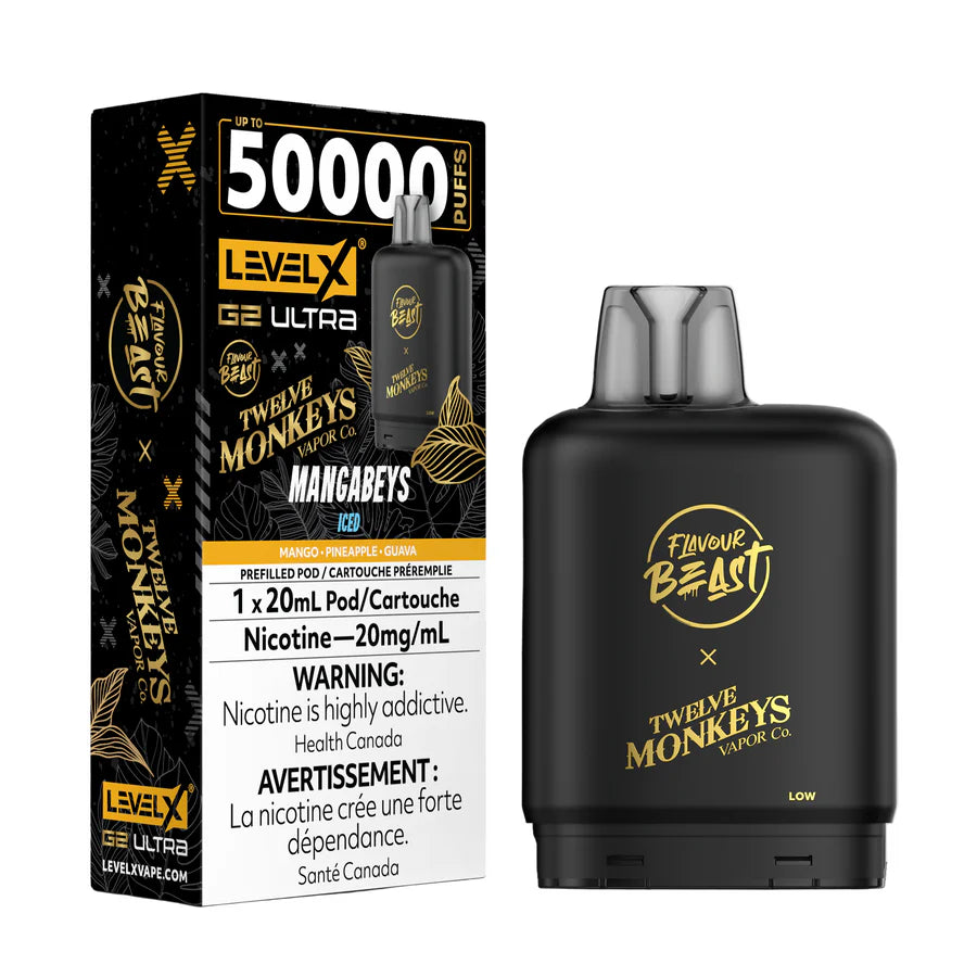 Flavour Beast Level X Twelve Monkeys Ultra Pod 50K Puffs