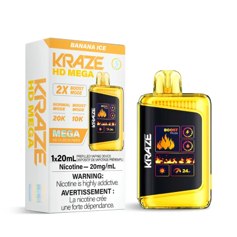 Kraze HD Mega - BANANA ICE